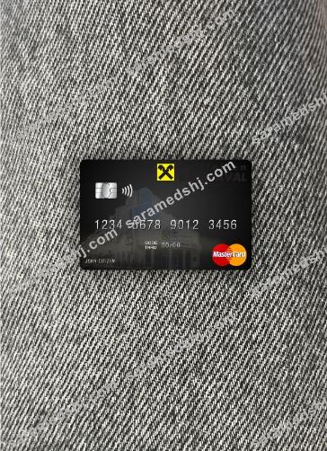 Ukraine Raiffeisen Bank mastercard photolook front